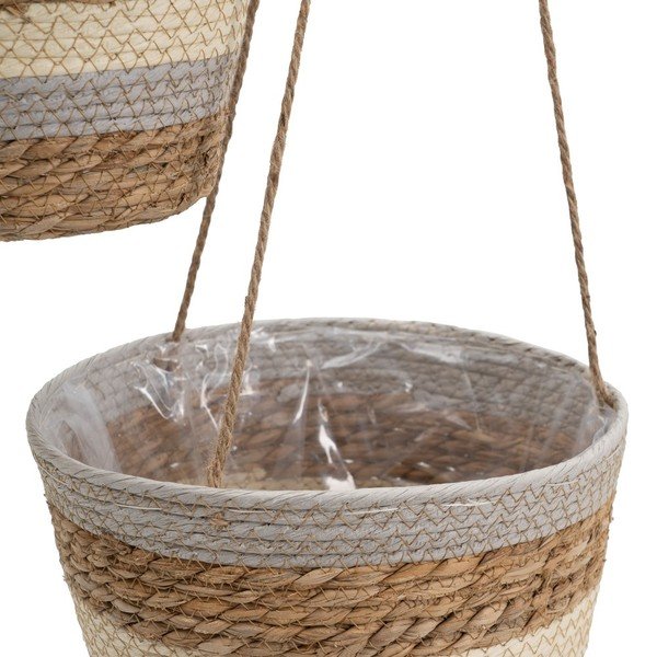 Závesné a nástenné  kvetináče v súprave 3 ks z morskej trávy ø 20 cm – Ixia-image-3