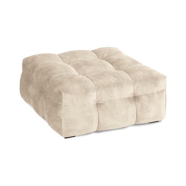 Béžový zamatový puf Windsor & Co Sofas Vesta-image-4