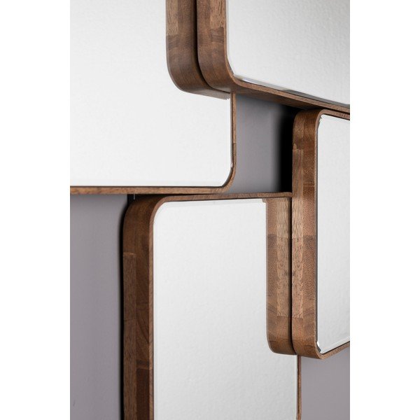 Nástenné zrkadlo s dreveným rámom 120x70 cm Cordelia – Dutchbone-image-4