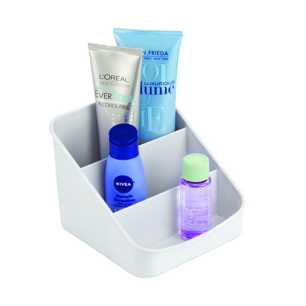 Sivý organizér s 3 priehradkami iDesign Linus, 16 x 14,5 cm-image-3