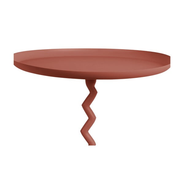 Kovový okrúhly odkladací stolík ø 40 cm Zig Zag – Leitmotiv-image-1