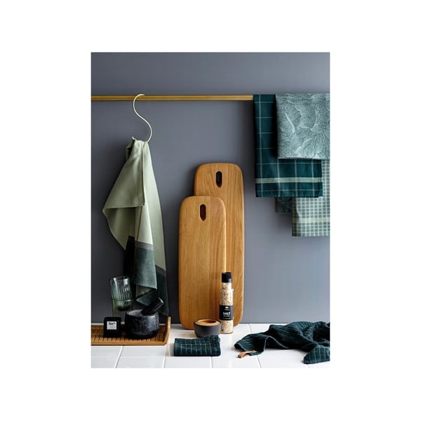 Zelená kuchynská utierka z bavlny Södahl Geometric, 50 x 70 cm-image-2