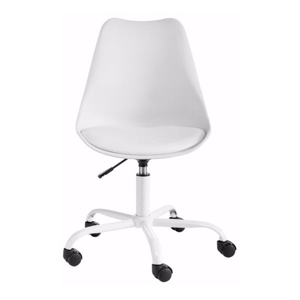 Biela nastaviteľná kancelárska stolička Støraa Dan-image-1