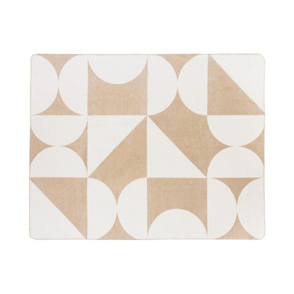 Béžová/krémovobiela deka 150x200 cm Tul – noo.ma