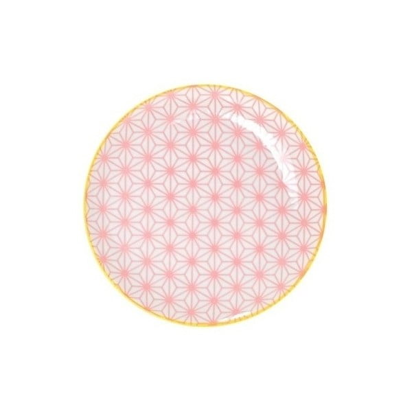 Malý ružový porcelánový tanier Tokyo Design Studio Star, ⌀ 16 cm
