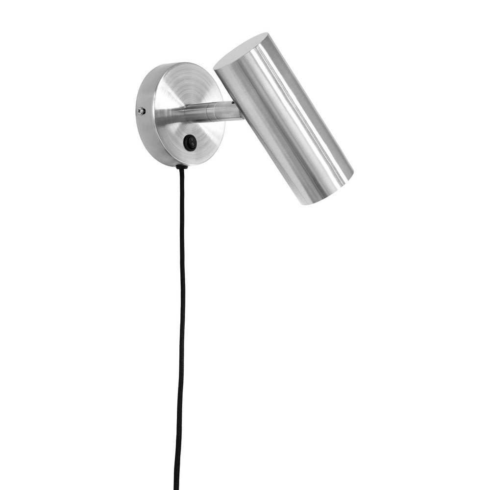 Oceľové nástenné svietidlo do zásuvky v striebornej farbe Paris – House Nordic