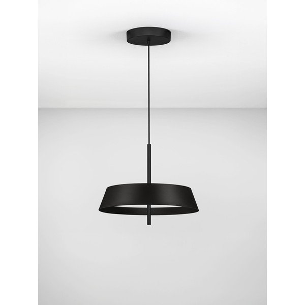 Matne čierne hliníkové LED závesné svietidlo so stmievačom ø 45 cm Velio – Nova Luce-image-3
