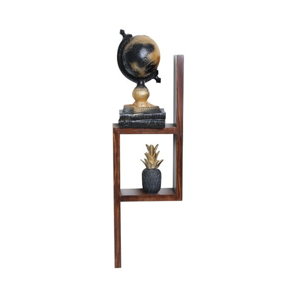 Poschodová polica z jedľového dreva v prírodnej farbe 17 cm Linn – Kalune Design-image-2