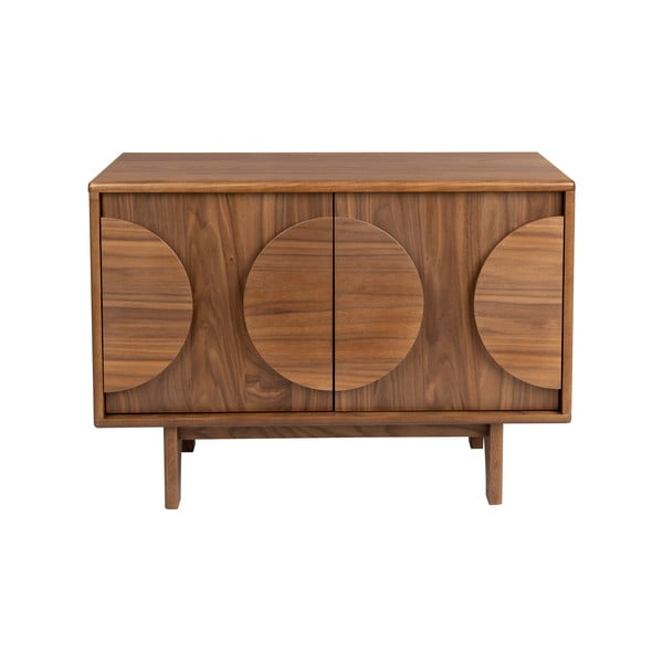 Hnedá nízka komoda v dekore orecha 82x58 cm Groove – Zuiver