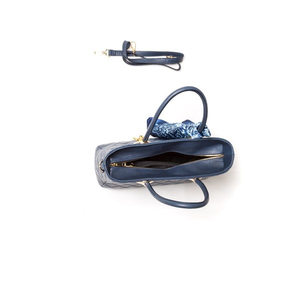 Kožená kabelka Carla Ferreri 2003 Blu-image-3