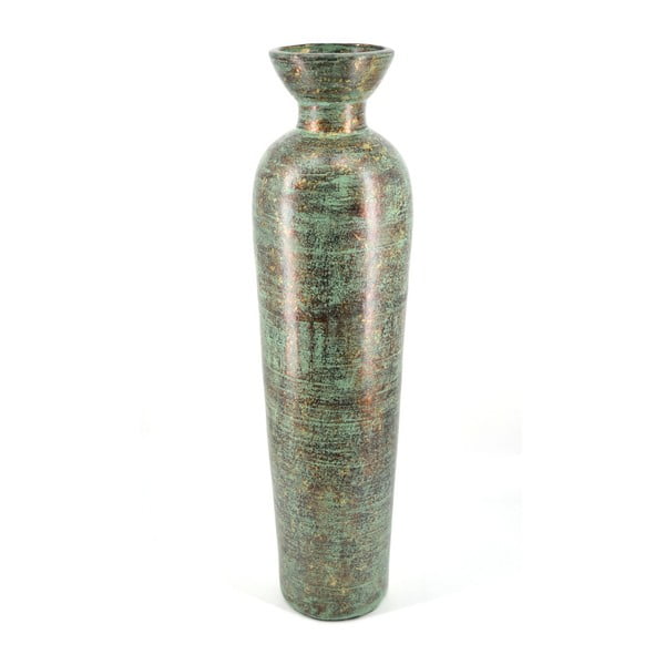 Sivozelená terakotová váza Moycor Cooper, 100 cm