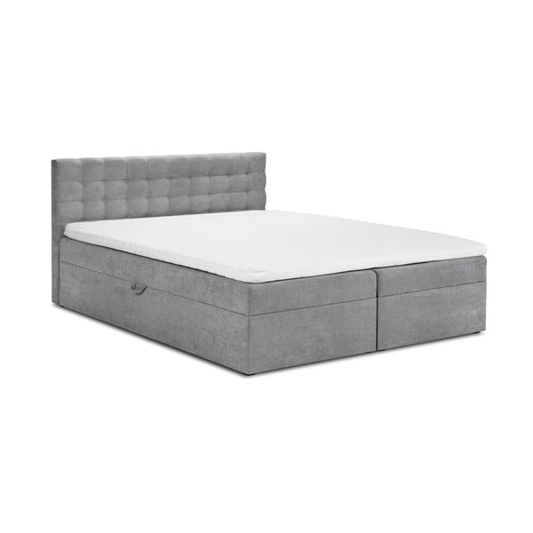 Sivá dvojlôžková posteľ Mazzini Beds Jade, 140 x 200 cm