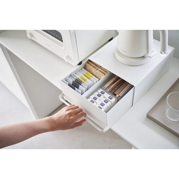 Biela škatuľka na čaj Tower – YAMAZAKI-image-1