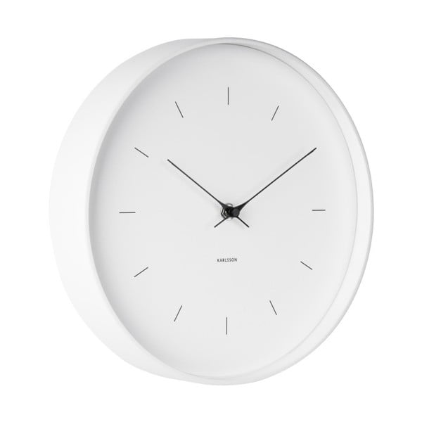 Biele nástenné hodiny Karlsson Butterfly, ⌀ 27,5 cm-image-1