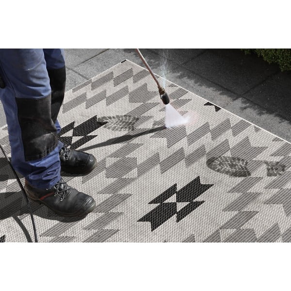 Čierno-biely vonkajší koberec Ragami Geo, 160 x 230 cm-image-4