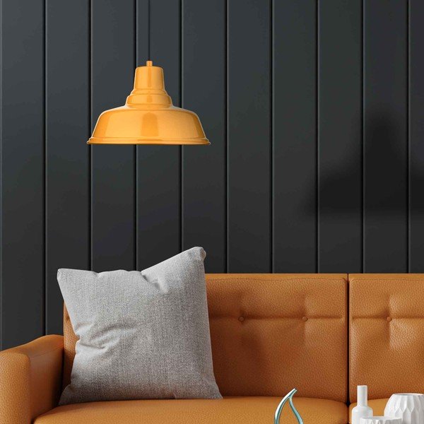 Okrovožlté kovové závesné svietidlo ø 32 cm Pawn – Squid Lighting-image-1