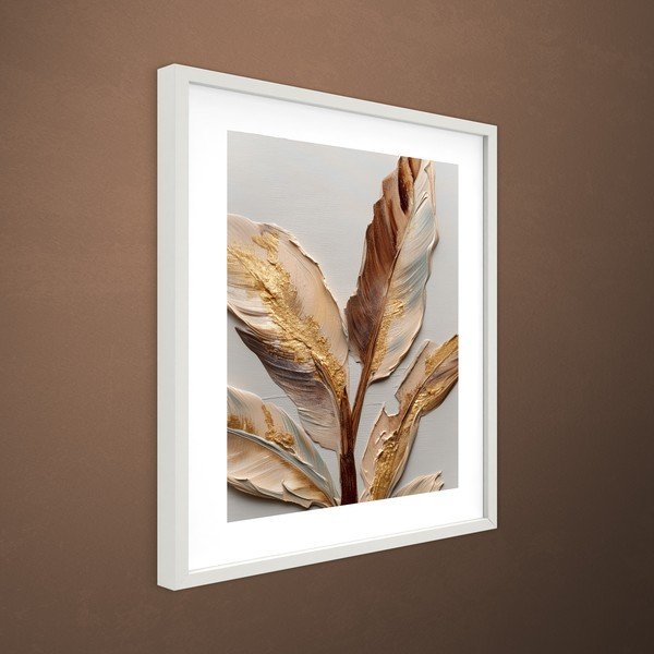 Tlačený obraz s rámom 40x50 cm Golden Strelitzia – Styler-image-3
