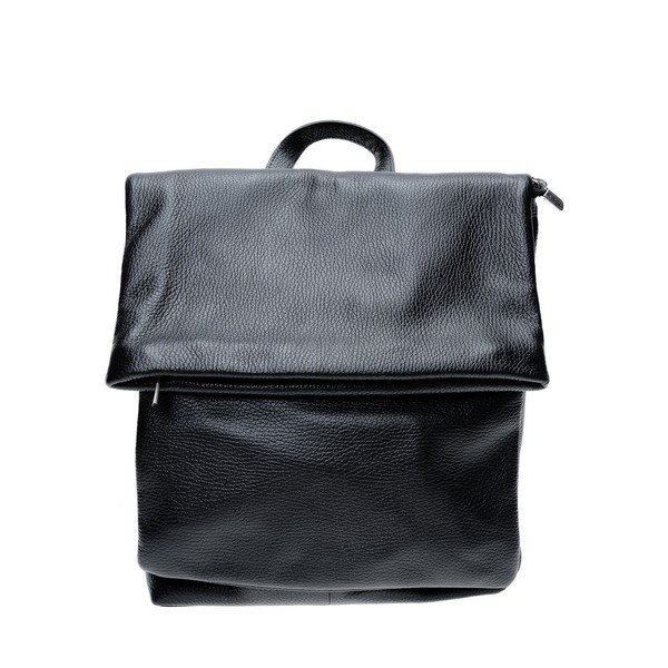 Čierny kožený batoh Isabella Rhea