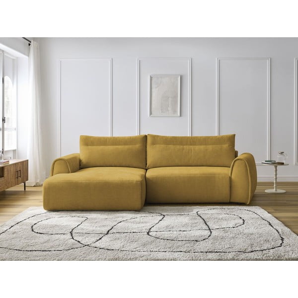 Okrovožltá rohová pohovka Aden – Bobochic Paris-image-1