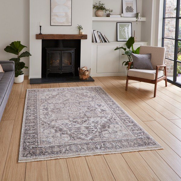 Sivo-béžový koberec 120x170 cm Vintage – Think Rugs-image-1