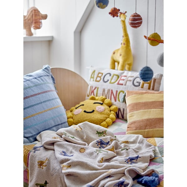 Krémová detská deka 130x160 cm Plane – Bloomingville Mini-image-4