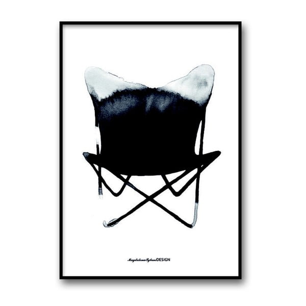 Autorský plagát Chair Butterfly, 30x40 cm