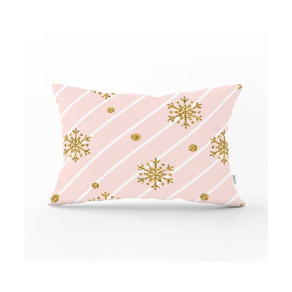 Vianočná obliečka na vankúš Minimalist Cushion Covers Golden Snowflake, 35 x 55 cm