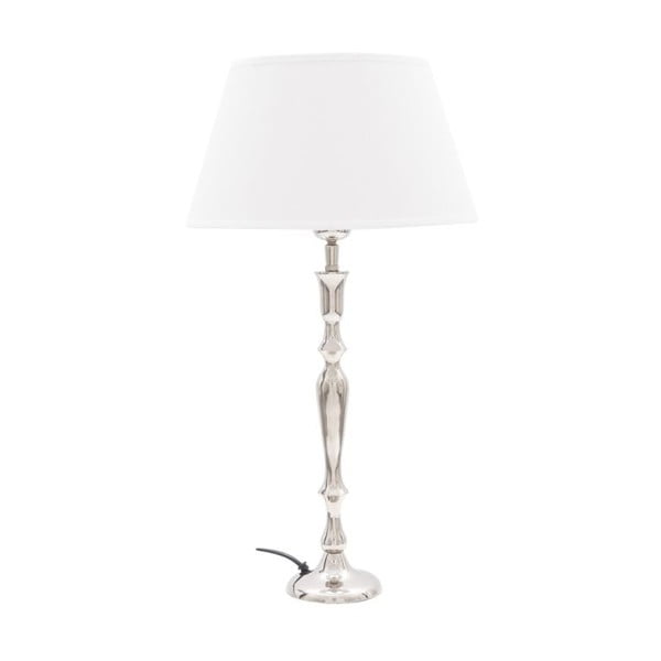 Stolná lampa Just II Chrome/Creamt, 30 cm