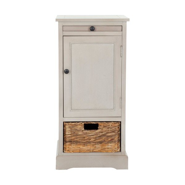 Sivá komoda s ratanovým košíkom Safavieh Raven-image-2