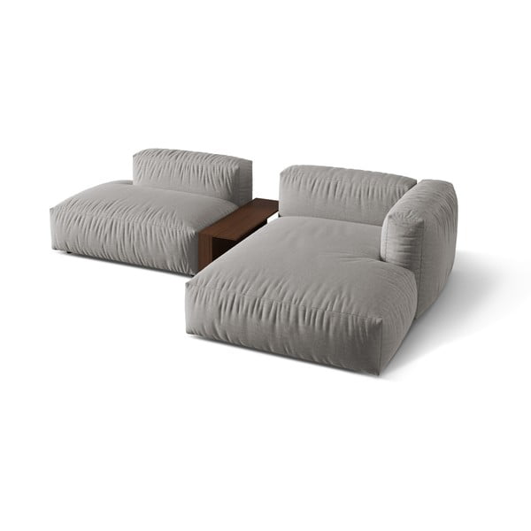 Svetlosivá modulárna rohová pohovka (pravý roh) Martina – Micadoni Home-image-2