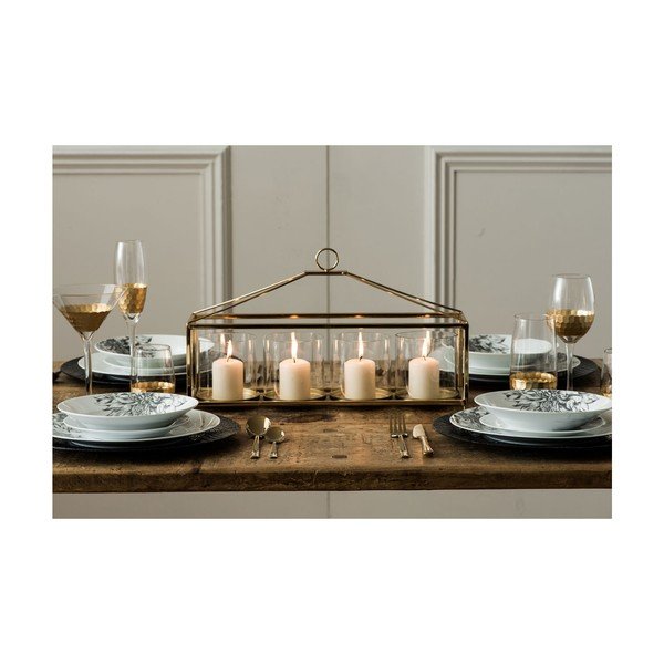Súprava 4 pohárov na šampanské z ručne fúkaného skla Premier Housewares Deco, 2,1 dl-image-3