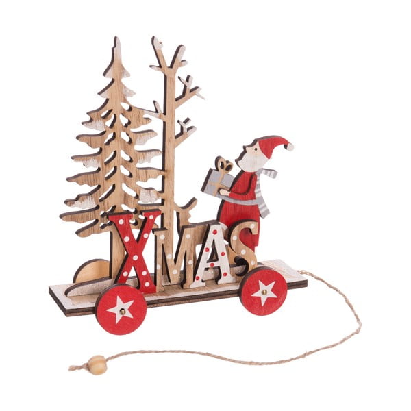 Drevená vianočná dekorácie Unimasa Santa Claus