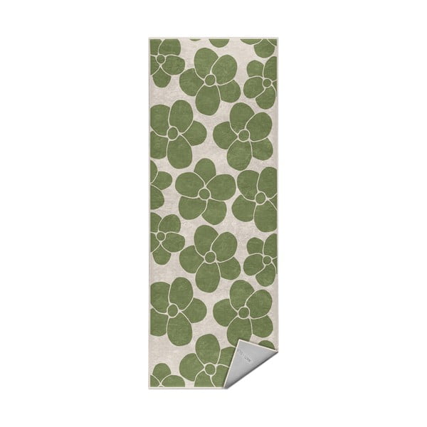 Zelený prateľný behúň 80x200 cm Green Meadow – Mila Home