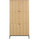 Šatníková skriňa v dekore duba v prírodnej farbe 99x200x60 cm Albany  – Actona