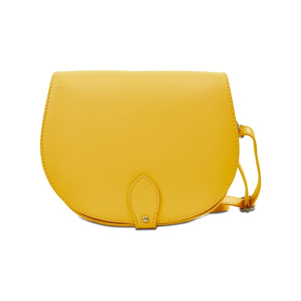 Žltá kožená kabelka Infinitif Coralie