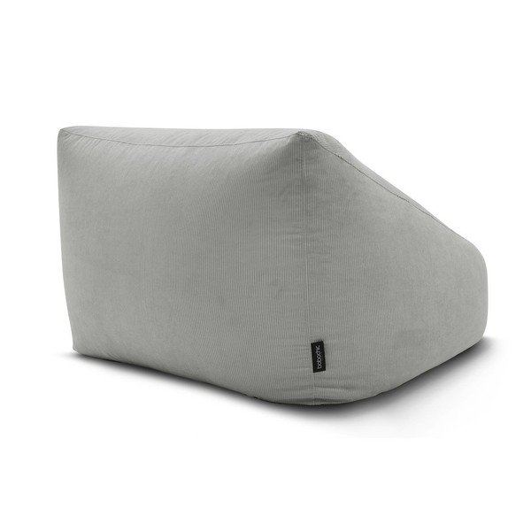 Svetlosivý menčestrový sedací vak Lilibet – Bobochic Paris-image-4