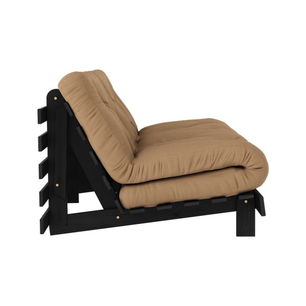 Hnedá rozkladacia pohovka 160 cm Roots Black Night – Karup Design-image-4