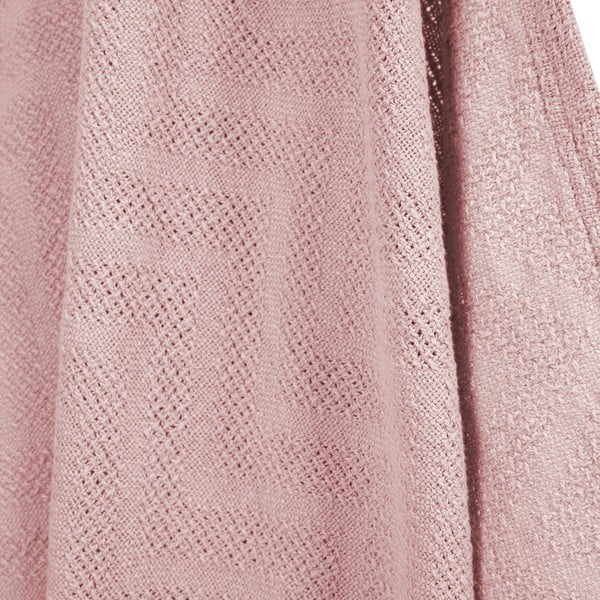 Ružová pletená detská deka z bio bavlny 80x80 cm Lil Planet – Roba-image-3