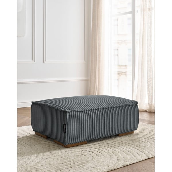 Tmavosivá menčestrová podnožka Chelsea – Bobochic Paris-image-1