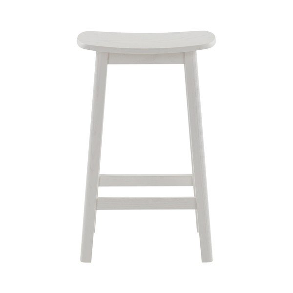 Biela barová stolička z jaseňového dreva (výška sedadla 65 cm) Selene – Jotex-image-3