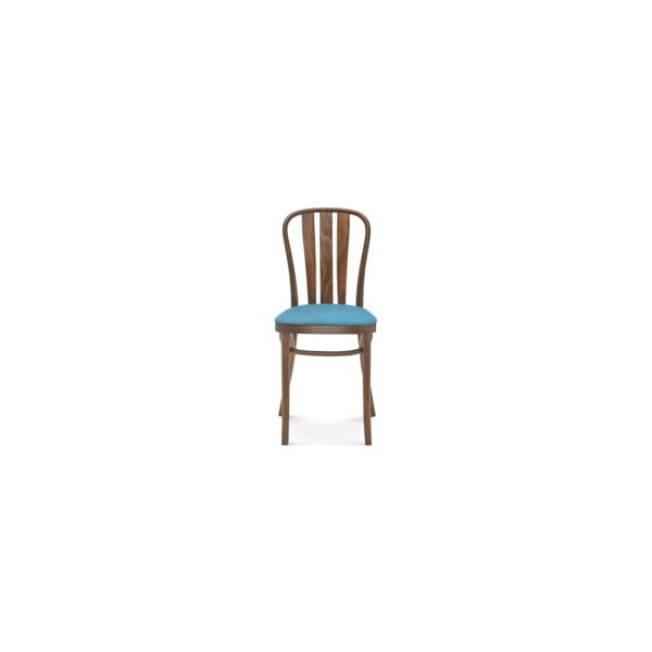 Drevená stolička s modrým čalúnením Fameg Jorgen