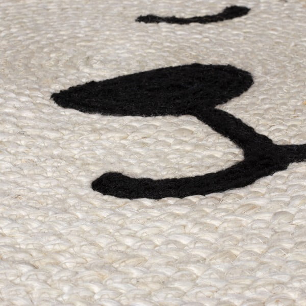 Jutový detský koberec v prírodnej farbe 100x100 cm Leo Lion – Flair Rugs-image-3