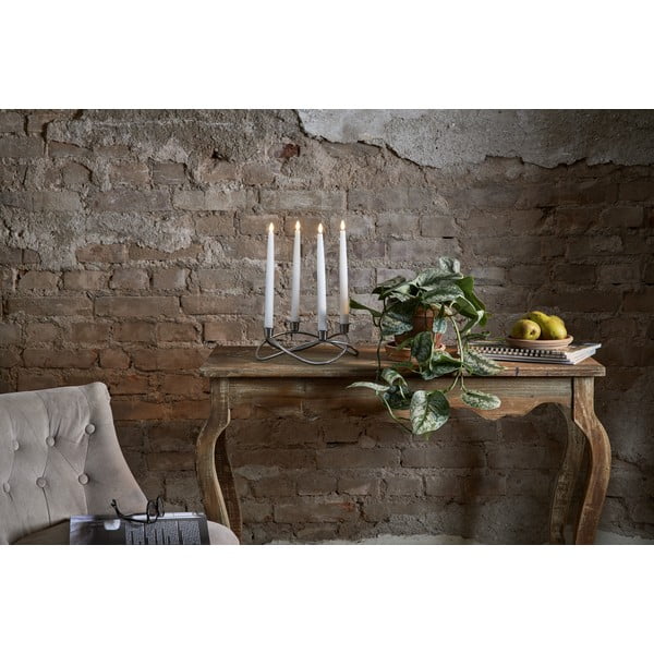 Súprava 4 bielych LED voskových sviečok Star Trading Flamme, výška 28,5 cm-image-4