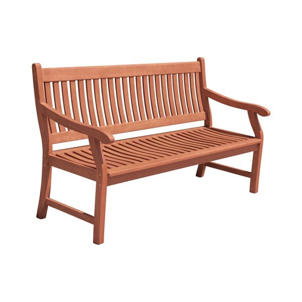 Hnedá drevená záhradná lavica New Jersey – Garden Pleasure