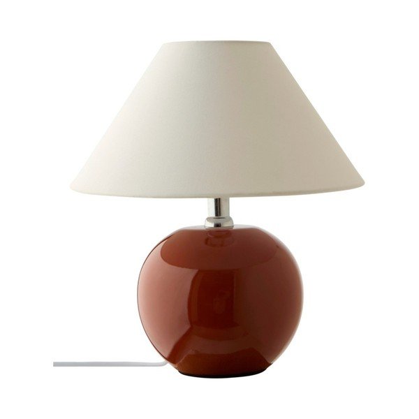 Hnedá/krémovobiela keramická stolová lampa (výška  29 cm) Karamell – Jotex