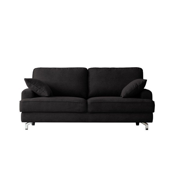 Čierna trojmiestna pohovka Kooko Home Rumba