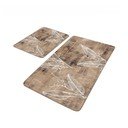 Hnedé zamatové kúpeľňové predložky v súprave 2 ks 60x100 cm – Mila Home