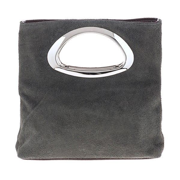 Sivá kožená kabelka Giulia Bags Torino
