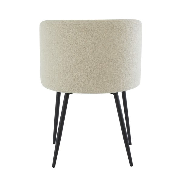 Béžové čalúnené jedálenské kreslo Elyna – Light & Living-image-4