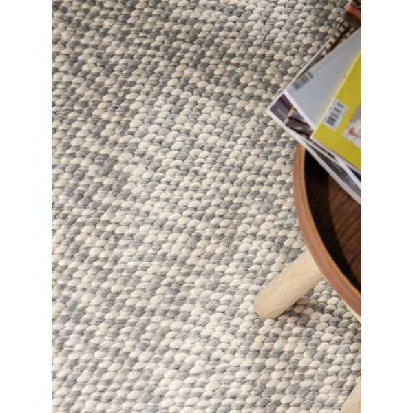 Svetlosivý/krémový ručne tkaný vlnený koberec 140x200 cm Lyon Beans – Elle Decoration-image-2